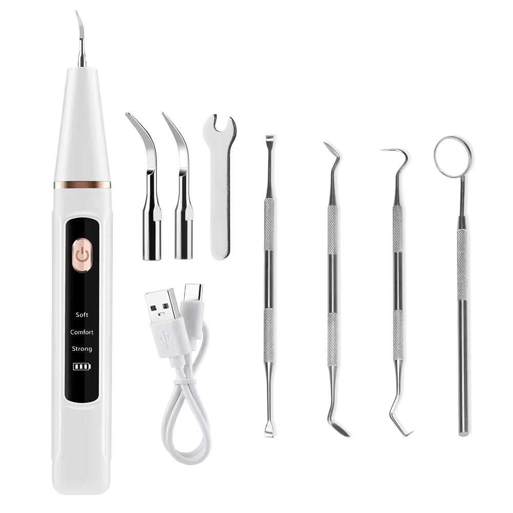 Ultrasonic Dental Scaler for Teeth Tartar Remover Electric Teeth Cleaner Tooth Calculus Plaque Remover Dental Stone Removal