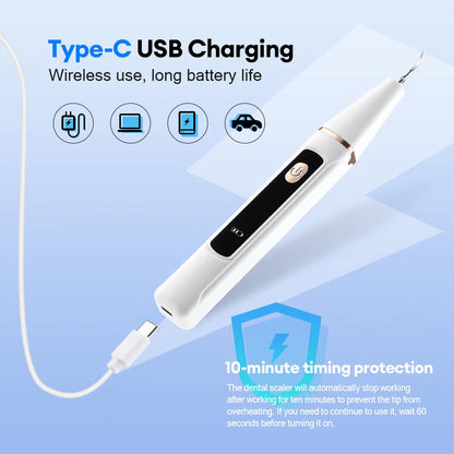 Ultrasonic Dental Scaler for Teeth Tartar Remover Electric Teeth Cleaner Tooth Calculus Plaque Remover Dental Stone Removal